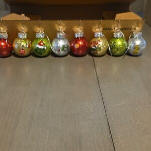 Glittering "Grinch" Ornament Collection - Set of 8
